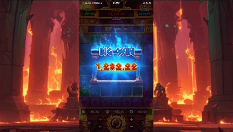 Treasures of Hades 2 — голема добивка на проширена мрежа 7×7 во слотот од Rectangle Games
